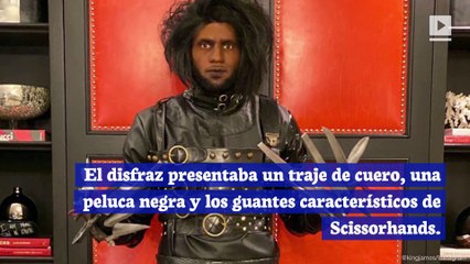 LeBron James se disfrazó de Edward Scissorhands para Halloween