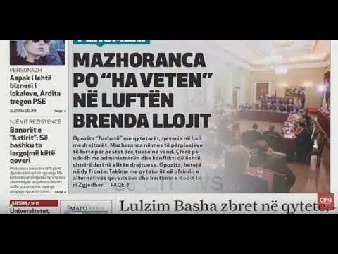 Ora Juaj, Shtypi i ditës: Mazhoranca po ha veten në luftën brenda llojit