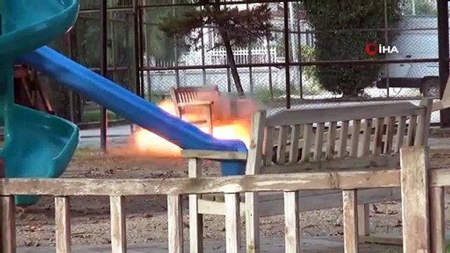 Çocuklar haber verdi, şüpheli çanta fünye ile patlatıldı