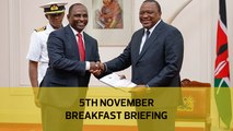 UhuRuto high stronghold population | Maraga fires shots| ODM sues IEBC over Kibra: Your Breakfast Briefing