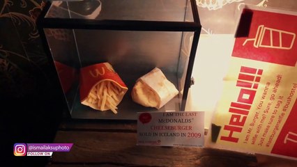 Como está o último lanche do McDonald's vendido na Islândia há 10 anos