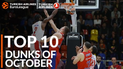Turkish Airlines Euroleague, Top 10 Dunks of October!