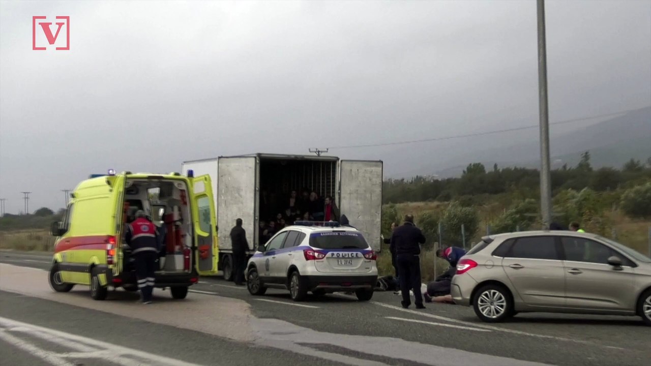 Greek Police Find Over 40 Migrants Inside Refri...