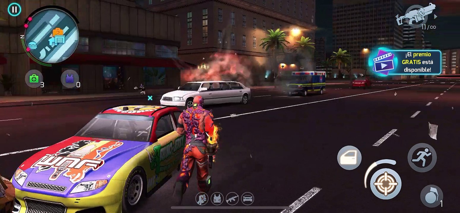 F1 auto lujo en Gangstar Vegas gl series huida épica