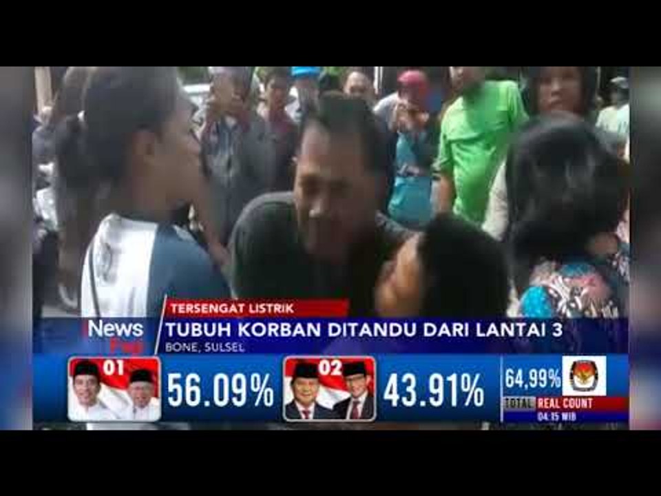 Video Evakuasi Kuli Bangunan Nyaris Tewas Tersengat Listrik di Bone