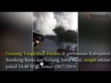 Video Kepanikan Warga akibat Gunung Tangkuban Parahu Erupsi