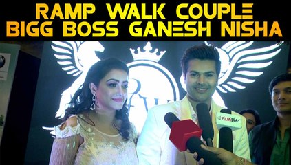 Download Video: RAMP WALK COUPLE BIGG BOSS GANESH NISHA | PRAWOLION FASHION WEEK | FILMIBEAT TAMIL