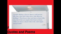 I prefer dating a freezer than a cold person like you! [Quotes and Poems]