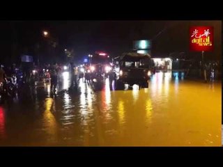 威中30个地区淹水树倒 火车站大片玻璃窗破裂