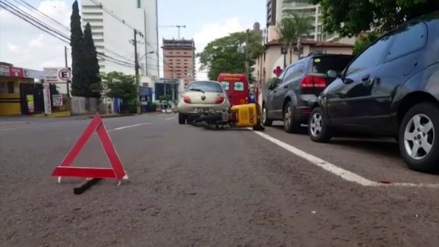 Trabalhador fica ferido ao se envolver em acidente da Rua Minas Gerais