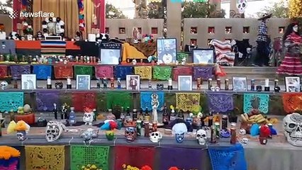 Dia de Los Muertos Ceremonial Alter in Las Vegas