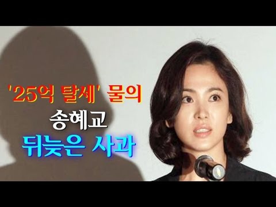 [NocutView] '25억 탈세' 물의 송혜교 뒤늦은 사과