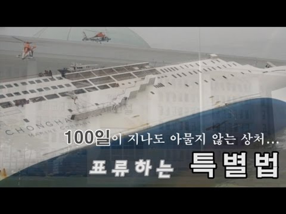 [세월호 참사 100일] 아물지 않는 상처...표류하는 특별법에 쌓여가는 분노