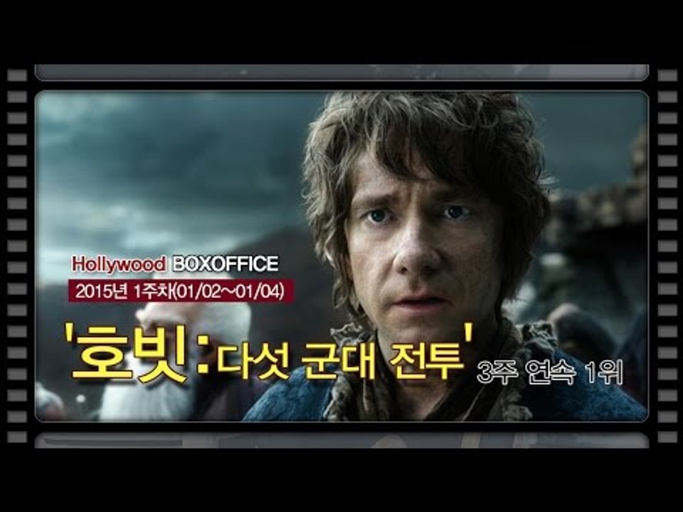 [북미박스오피스] '호빗-다섯 군대 전투' 3주 연속 1위