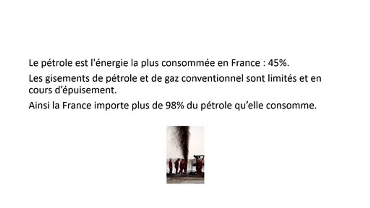 La production d’énergie en France