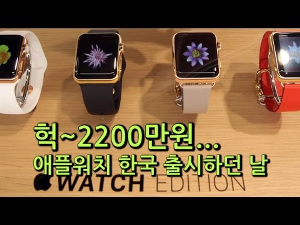 [NocutView] 헉~2200만원...애플워치 한국 출시하던 날