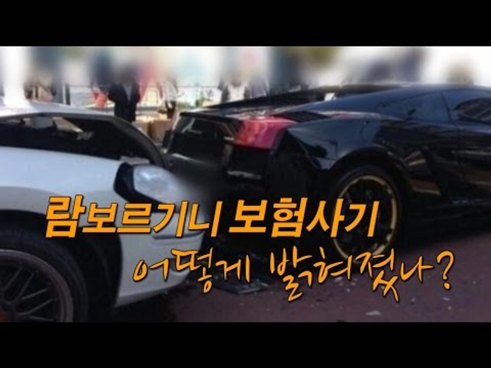 [NocutView] 람보르기니 보험사기 어떻게 밝혀졌나?
