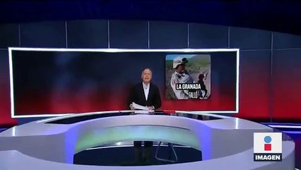 Explota granada en las manos de un militar mexicano