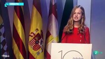 Así habla Leonor en catalán en su discurso en Girona