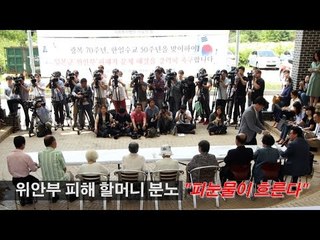 [NocutView] 위안부 피해 할머니 분노 "피눈물이 흐른다"