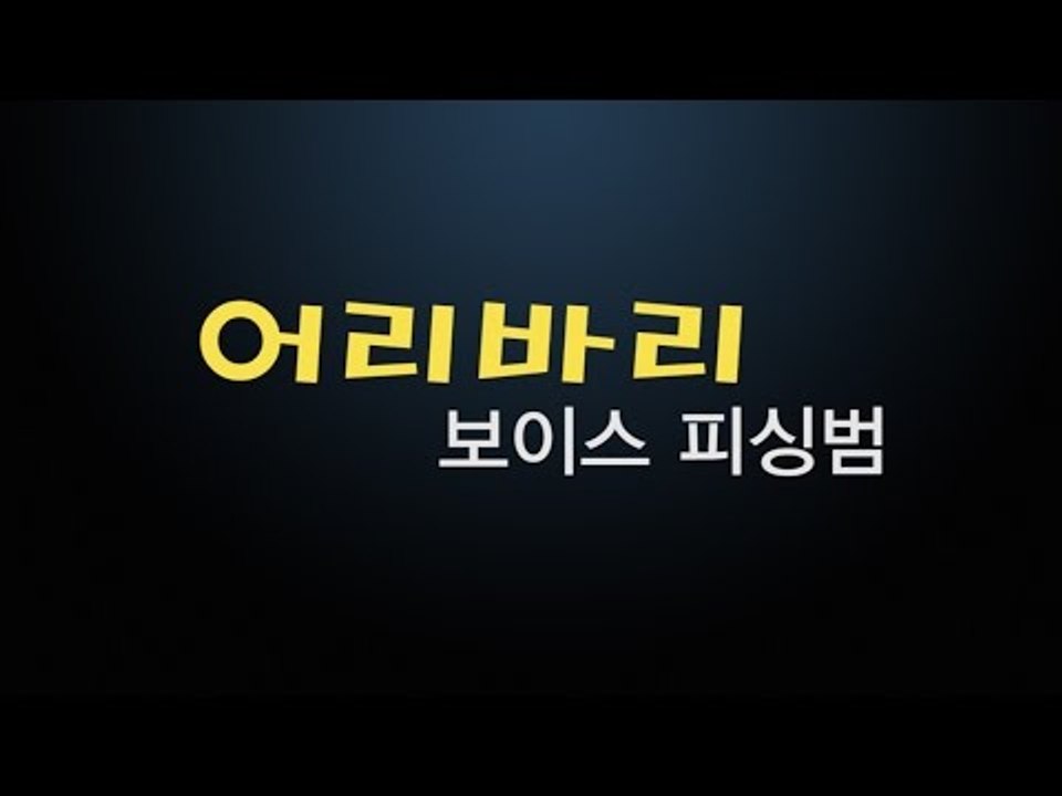 어리바리 '보이스 피싱범'