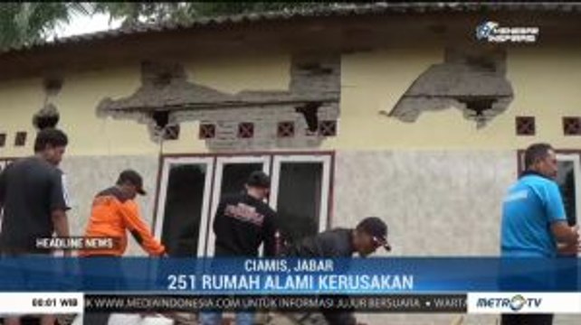 251 Rumah Warga di Ciamis Rusak Akibat Pergerakan Tanah