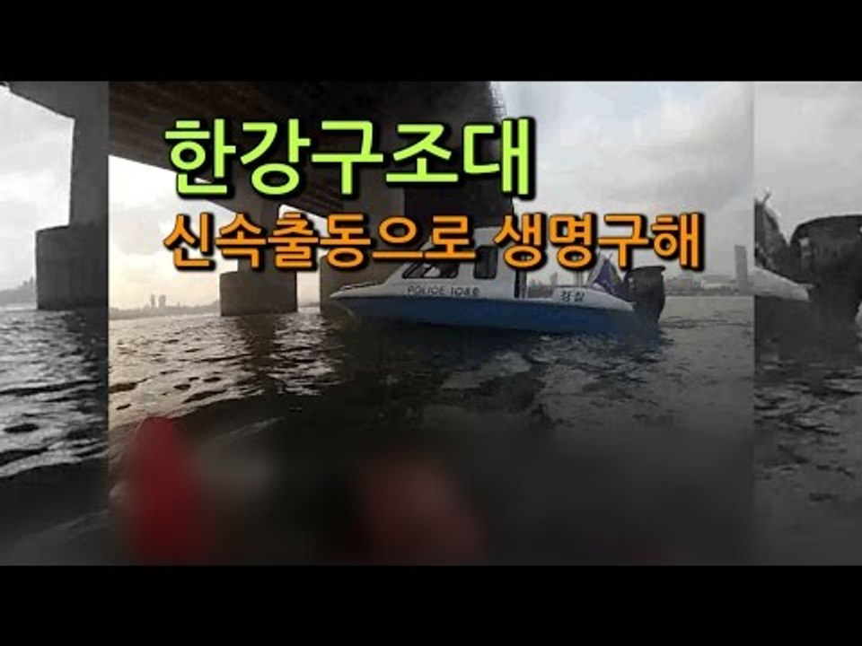 [NocutView] 경찰, 잠실대교서 투신한 50대 남성 구조…생명 지장 없어