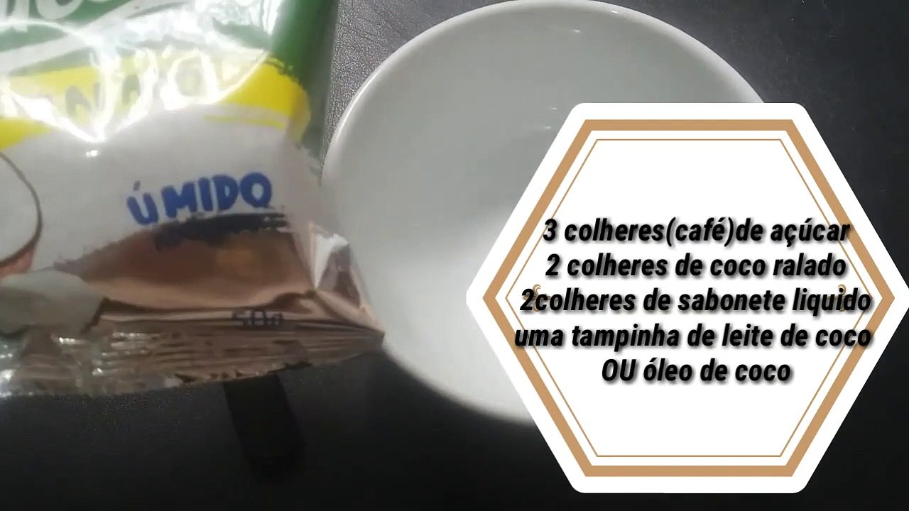 Esfoliante de coco caseiro