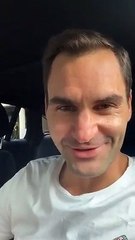 Rugby - 2019 World Cup - Roger Federer congratulates the Springboks