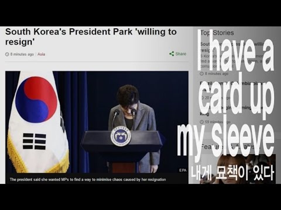 I have a card up my sleeve - 내게 묘책이 있다