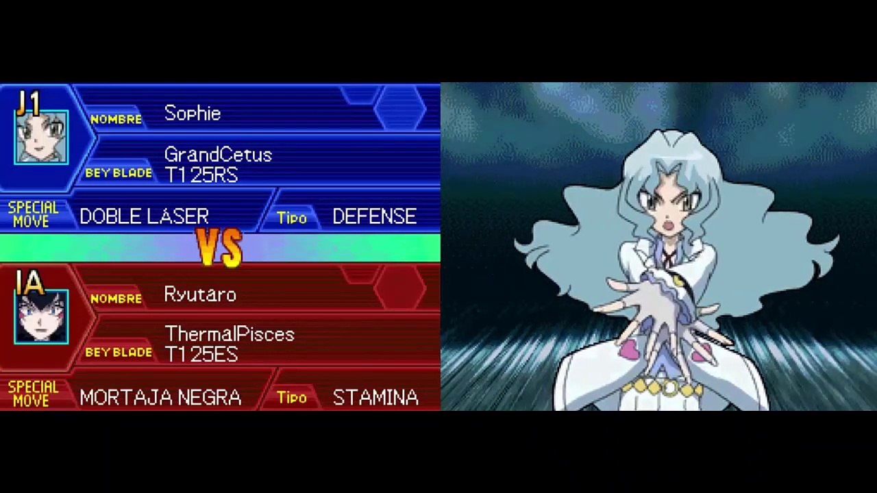 Beyblade Metal Masters NDS - Modo Arcade con Sophie #MetalFight #Grand_Cetus #RJ_Anda
