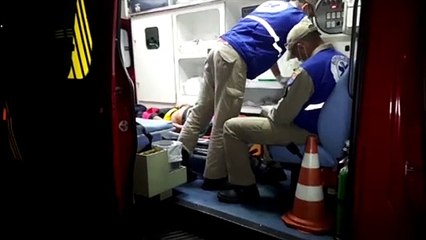 Vítima de queda é socorrida no Bairro Cascavel Velho