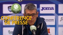 Conférence de presse Havre AC - AS Nancy Lorraine (1-1) : Paul LE GUEN (HAC) - Jean-Louis GARCIA (ASNL) - 2019/2020