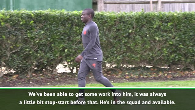 No complaints for Lampard's 'nice problem' with Kante
