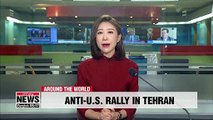 Tens of thousands rally in anti-U.S. protest outside former embassy in Tehran