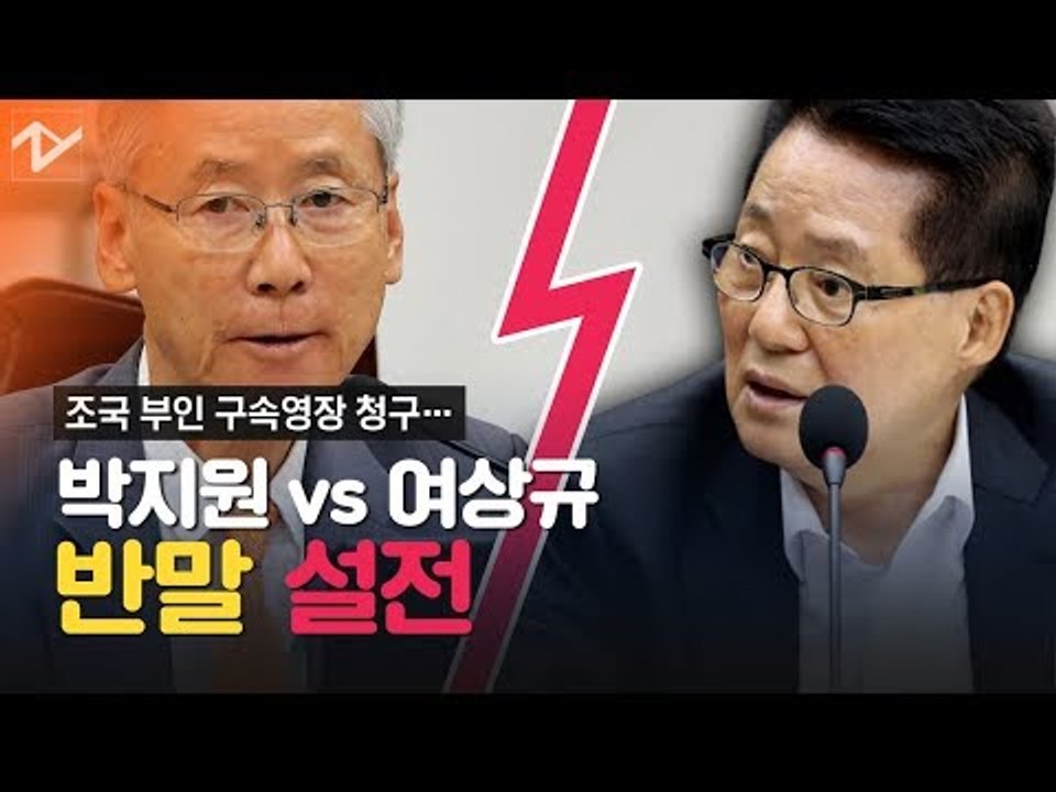 정경심 영장실질심사 두고 박지원-여상규 설전...“사람 냄새나는 판단해야”