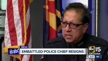 Embattled Mesa Police Chief Ramon Batista has resigned