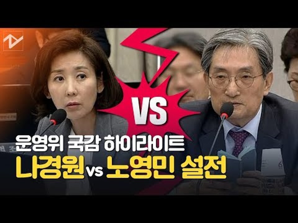 '나경원 vs 노영민' 청와대 국정감사 질의 풀영상