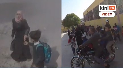 Sekolah dibom, cikgu selamatkan murid