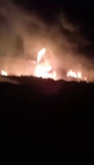 حريق مصنع قليوب وانهيار المبنى بالكامل بعد أن دمرته النيران