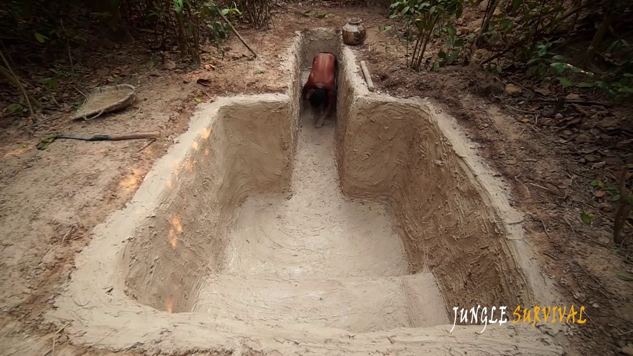 Building Top Secret Underground Bamboo House By Ancient Skill