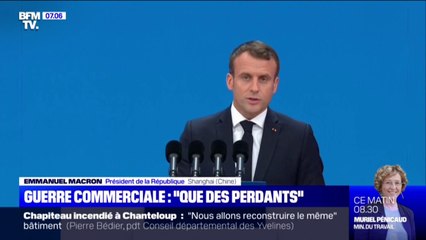 Download Video: À Shanghaï, Emmanuel Macron affirme que 