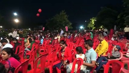 Rajeev Vora My leader speaking at Dussehra Maidan
