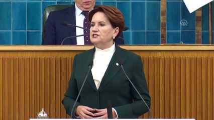 Akşener: 'Bu milletin emeğine alın terine yazıktır' - TBMM