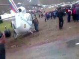 Bolivya Devlet Başkanını taşıyan helikopter acil iniş yaptı