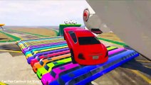 Spiderman rhymes - videos for kids - Car cartoons - Color vehicles - Learn color and number