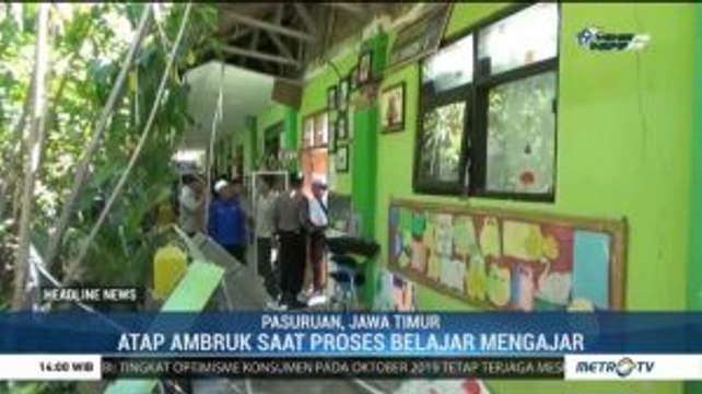 Dua Orang Meninggal Tertimpa Atap Sekolah di Pasuruan