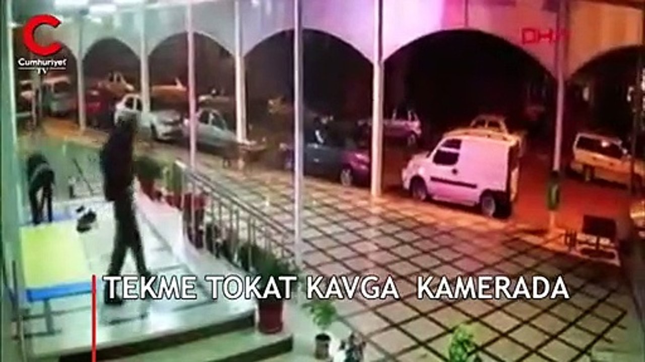 Kiracı tahliye kavgası kamerada
