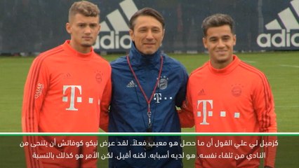 لقطة: كرة قدم: فافر يأسف لرؤية كوفاتش يقال من منصبه