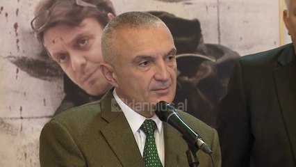 Meta në mbrojtje te teatrit, ne ekspoziten e Avni Delvines